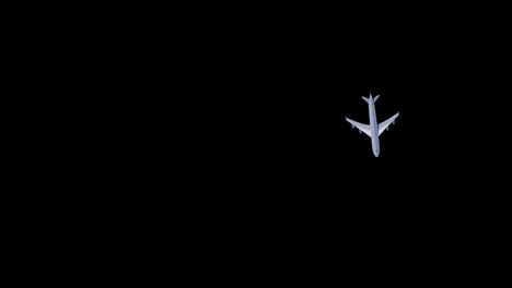Flugzeugsymbol-Loop-Animationsvideo,-Transparenter-Hintergrund-Mit-Alphakanal